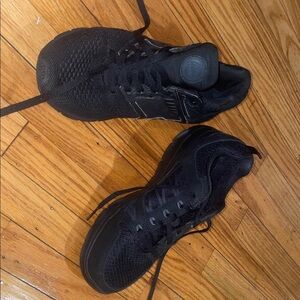Skechers All-Black Breathable Mesh Sneakers